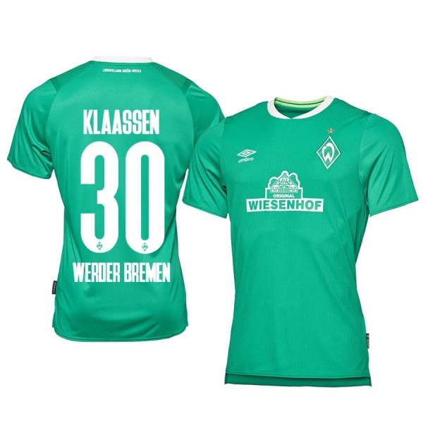 Men's Werder Bremen Davy Klaassen Home Jersey 19-20