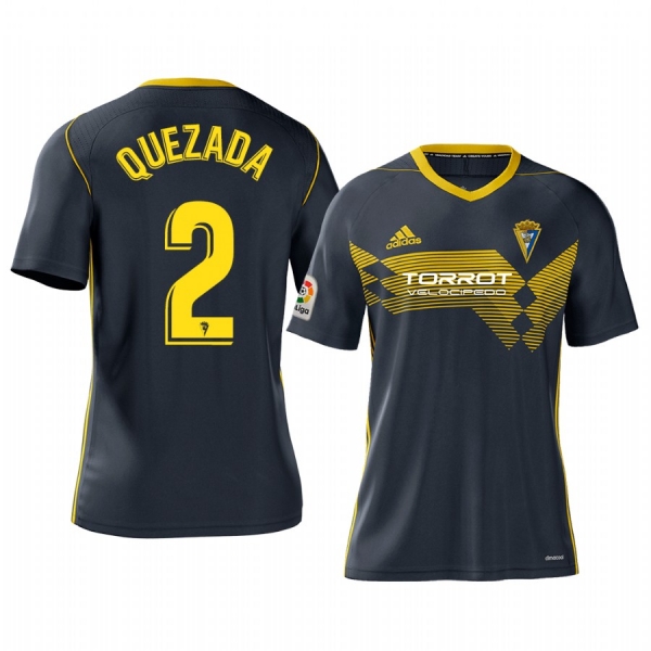 Luismi Quezada Cadiz CF Away Navy Short Sleeve Jersey