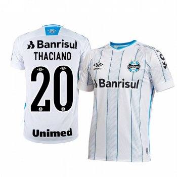 Gremio Thaciano 2020-21 Away Men's White Short Sleeve Jersey