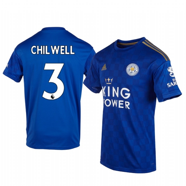 Men's Ben Chilwell Leicester City Home Short Sleeve Jersey 19-20