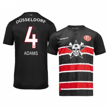 Fortuna Düsseldorf Kasim Nuhu 19-20 Die Toten Hosen Men's Black Short Sleeve Jersey