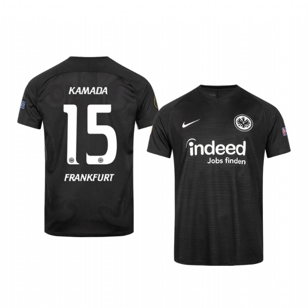 Youth Daichi Kamada Eintracht Frankfurt 2020 Black Europa League Official Jersey