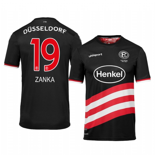 Fortuna Düsseldorf Mathias Jorgensen 19-20 Third Men's Black Short Sleeve Jersey