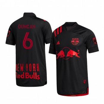 Kyle Duncan New York Red Bulls Black 2020 Dark Mode Men's Authentic Short Sleeve Jersey