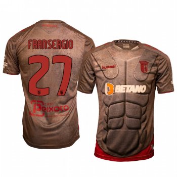 Fransergio Braga Third Gray Short Sleeve Jersey