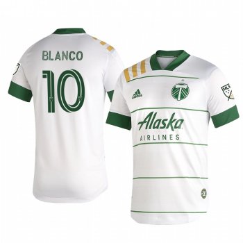 Portland Timbers Sebastian Blanco Men's White Secondary Short Sleeve Jersey 2020