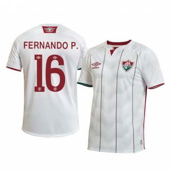 Fluminense Fernando Pacheco 2020 Away Men's White Short Sleeve Jersey