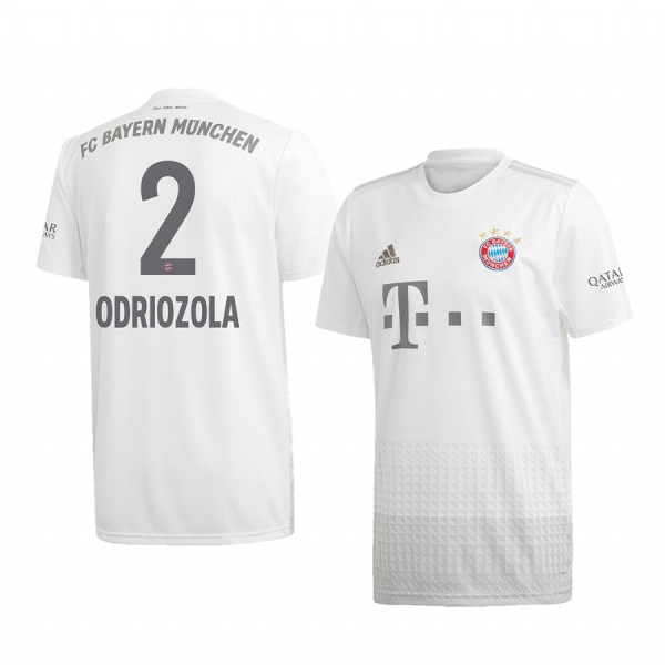 Youth Alvaro Odriozola Bayern Munich 19-20 White Away Jersey