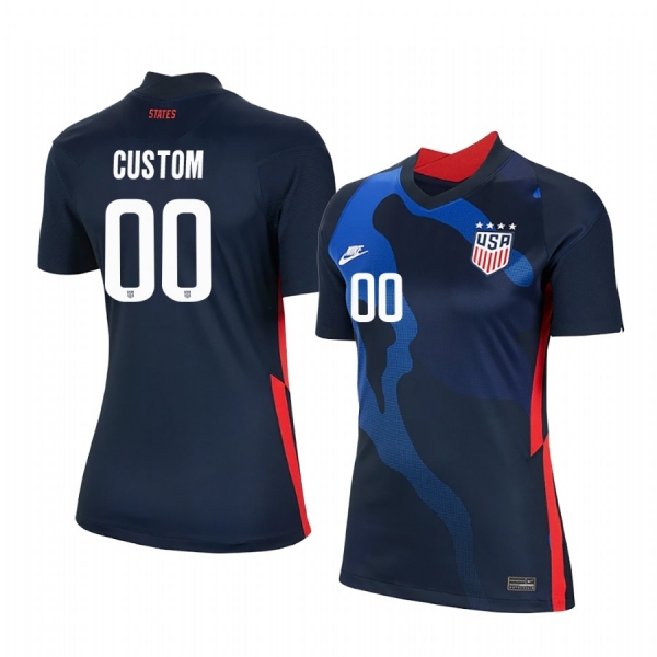 USA Custom Women's 2020 Away Official 4-Star Jersey