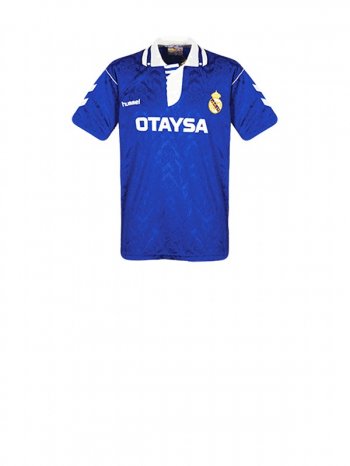 Real Madrid Men's Blue Away Short Sleeve Jersey 1991-92