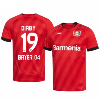 Forward Bayer Leverkusen Moussa Diaby Men's Home Jersey 19-20