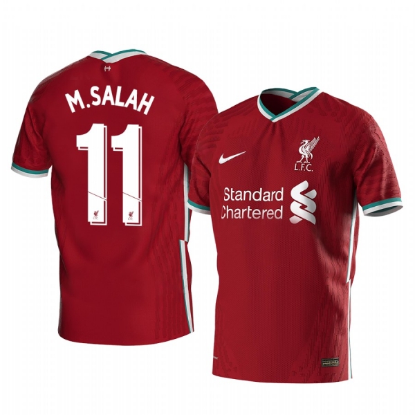 Mohamed Salah Liverpool 2020-21 Red Home Men's Short Sleeve Jersey