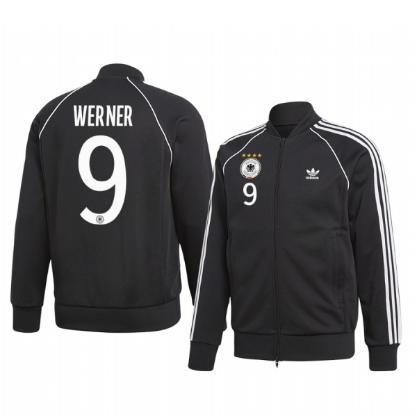 Timo Werner Germany Black Team Pride Logo Full-Zip Long Sleeve Jacket