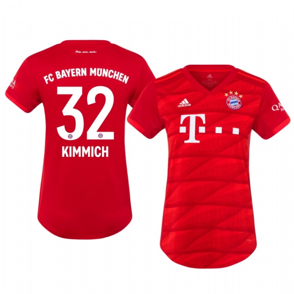 Women's Defender Bayern Munich Joshua Kimmich Home Jersey 19-20