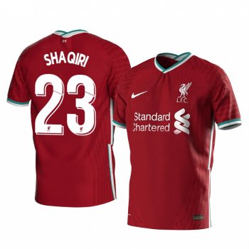 Xherdan Shaqiri Liverpool 2020-21 Red Home Men's Short Sleeve Jersey