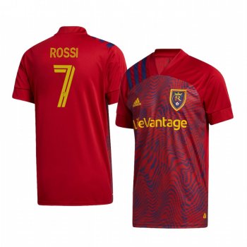 Giuseppe Rossi Real Salt Lake 2020 Home Replica Short Sleeve Red Jersey