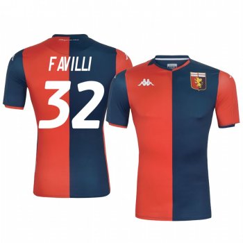 Genoa Andrea Favilli 19-20 Home Men's Short Sleeve Jersey