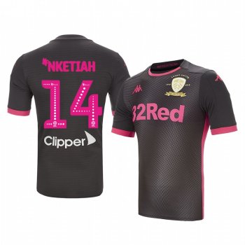 Eddie Nketiah Leeds United Away Black 100 Year Crest Jersey