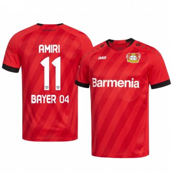 Midfielder Bayer Leverkusen Nadiem Amiri Men's Home Jersey 19-20