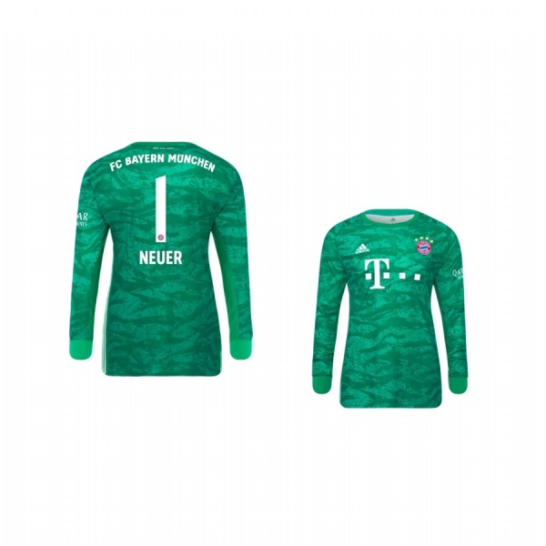 Youth 19-20 Bayern Munich Manuel Neuer Official Goalkeeper Home Jersey