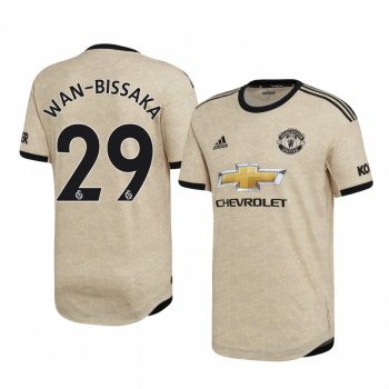 Aaron Wan-Bissaka Manchester United Away Men's Short Sleeve Jersey 19-20