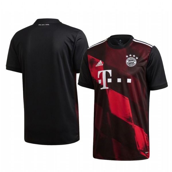 Bayern Munich Men's Black Third Replica Jersey 2020-21