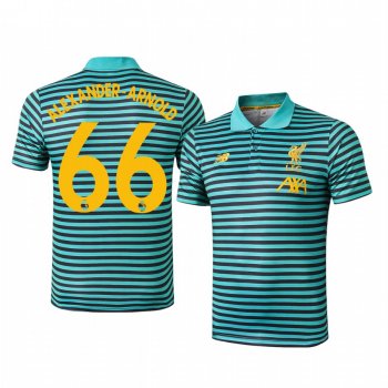 Trent Alexander-Arnold Liverpool Men's Green Stripe Classic Polo