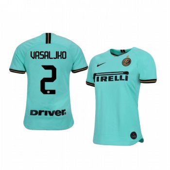 Women's Sime Vrsaljko Internazionale Milano 19-20 Away Short Sleeve Jersey