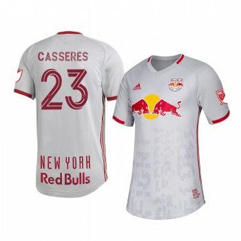 Cristian Casseres New York Red Bulls White 2020 Primary Men's Authentic Short Sleeve Jersey