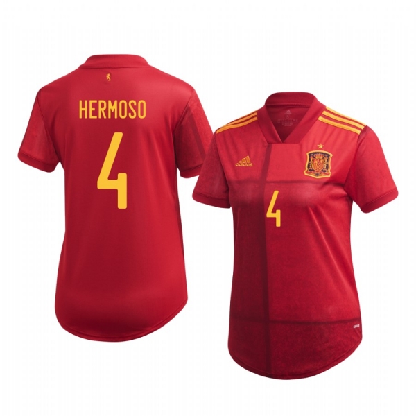 Women's Mario Hermoso Spain UEFA Euro 2020 Home Red Authentic Jersey