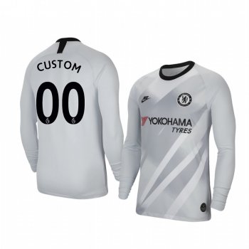 19-20 Chelsea Custom Stadium Goalkeeper Long Sleeve Jersey Men's