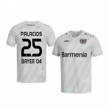 Youth Exequiel Palacios Bayer Leverkusen 19-20 Third White Official Short Sleeve Jersey