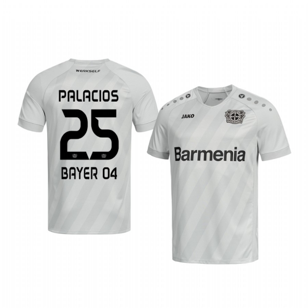 Youth Exequiel Palacios Bayer Leverkusen 19-20 Third White Official Short Sleeve Jersey