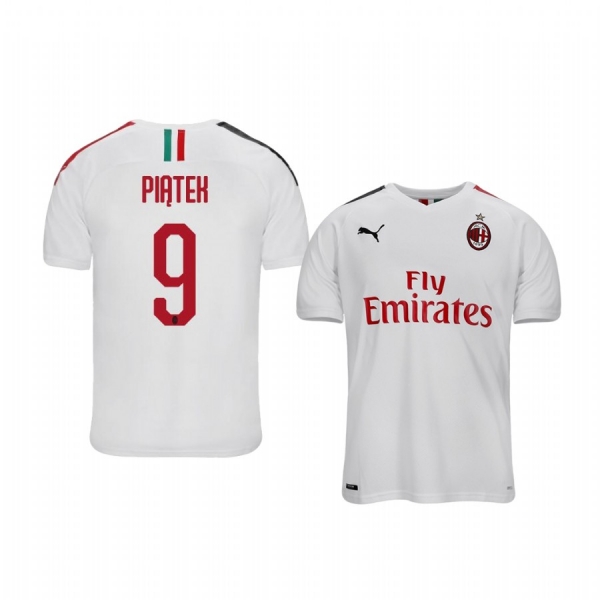 Youth Krzysztof Piatek AC Milan 19-20 Away Short Sleeve Jersey