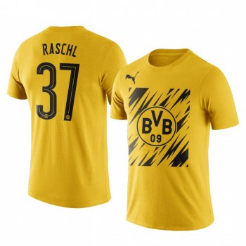 Men's Tobias Raschl Borussia Dortmund Iconic Logo Home Short Sleeve T-shirt