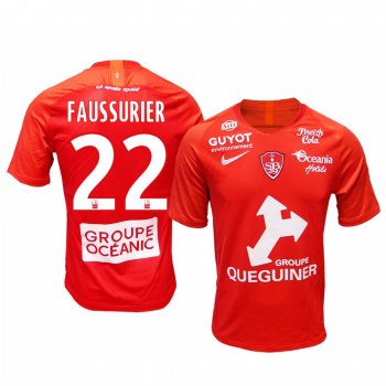 Youth Stade Brestois 29 Julien Faussurier Home Jersey 19-20