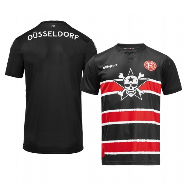 Fortuna Düsseldorf 19-20 Die Toten Hosen Men's Black Short Sleeve Jersey