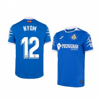 Youth Getafe Allan Nyom Blue Home Short Sleeve Jersey 19-20