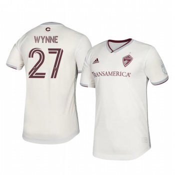 Deklan Wynne Colorado Rapids 2020 Away Authentic Short Sleeve White Jersey