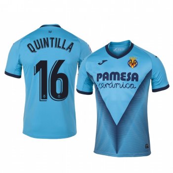 Villarreal Xavi Quintilla Men's Jersey Short Sleeve Third 19-20