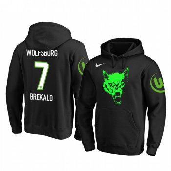 Josip Brekalo VfL Wolfsburg Iconic Dark Green Team Logo Pullover Hoodie