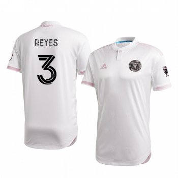 Andres Reyes Inter Miami White 2020 Primary Men's Authentic Short Sleeve Jersey