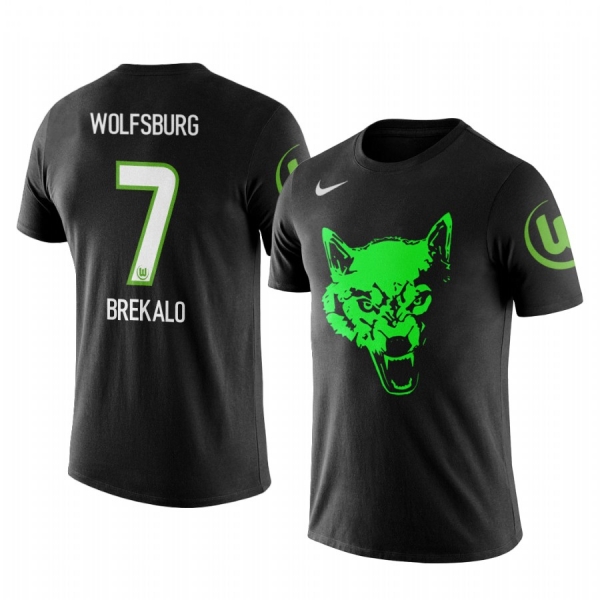 Men's Josip Brekalo VfL Wolfsburg Team Logo Personalize Short Sleeve T-shirt