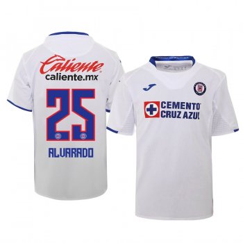 Youth Roberto Alvarado Cruz Azul 19-20 White Away Official Jersey