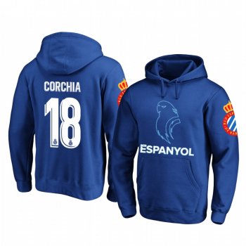 Sebastien Corchia RCD Espanyol Royal Team Logo Pullover Hoodie