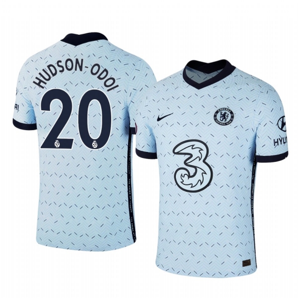 Callum Hudson-Odoi Chelsea 2020-21 Away Replica Short Sleeve Light Blue Jersey