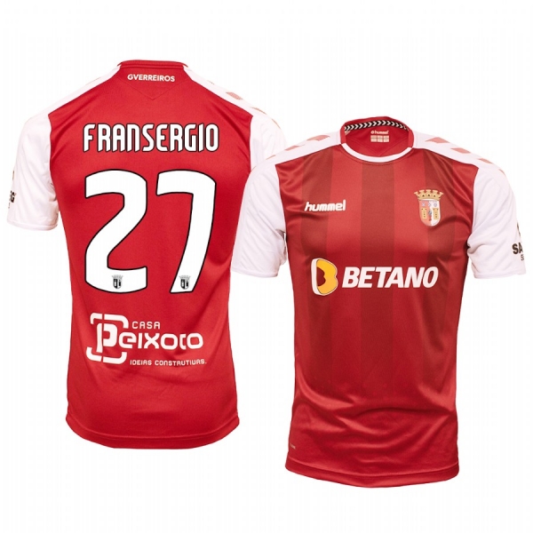 Fransergio Braga Home Red Short Sleeve Jersey