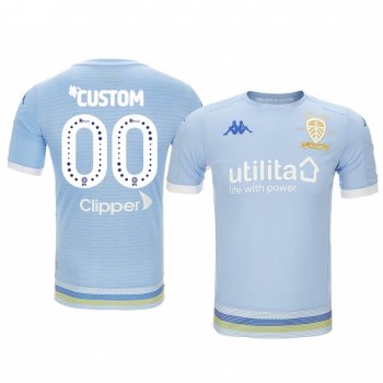 Youth Leeds United Custom Youth Light Blue Third Short Sleeve Jersey 19-20