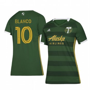 Women's Portland Timbers Sebastian Blanco Green Primary Short Sleeve Jersey 2020