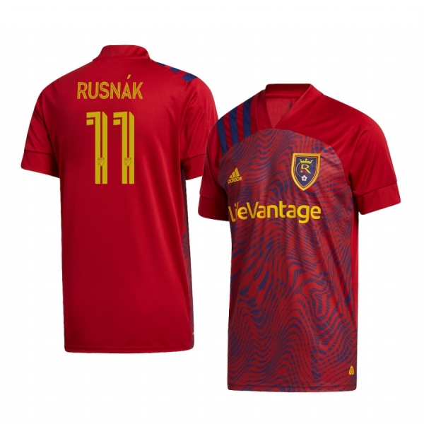 Albert Rusnák Real Salt Lake 2020 Home Replica Short Sleeve Red Jersey